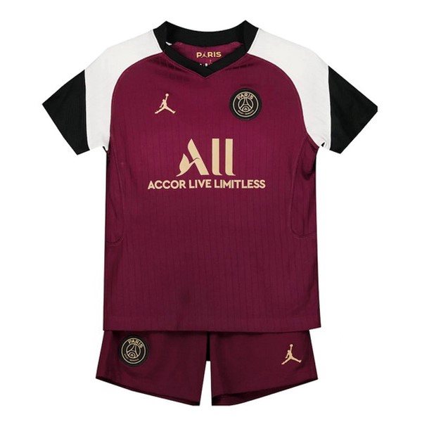 Camiseta Paris Saint Germain Tercera Equipación Niño 2020-2021 Borgona